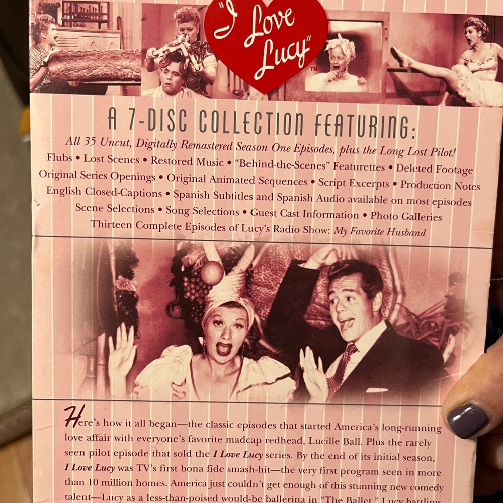 EUC I LOVE LUCY 7 DISC COLLECTION - Picture 3 of 4
